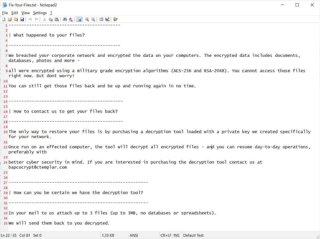 ransom note 1